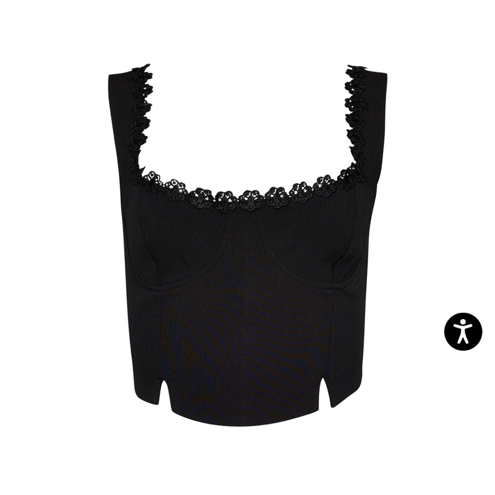 Danielle Guizio Crepe Bustier XXS